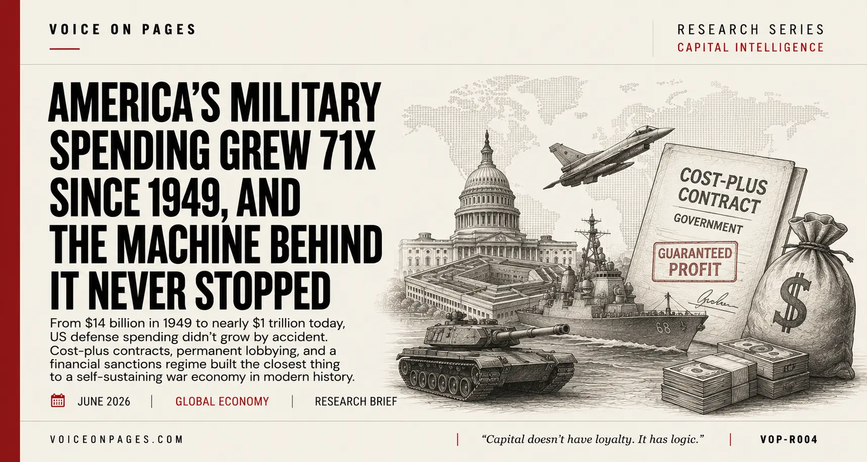 America's Military Spending Grew 71x Since 1949, and the Machine Behind It Never Stopped