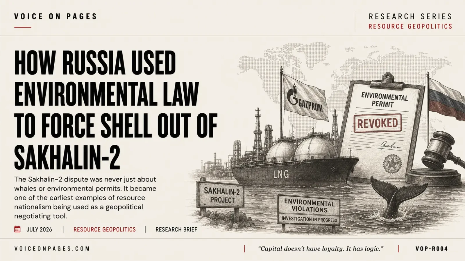 How Russia Used Environmental Law to Force Shell Out of Sakhalin-2